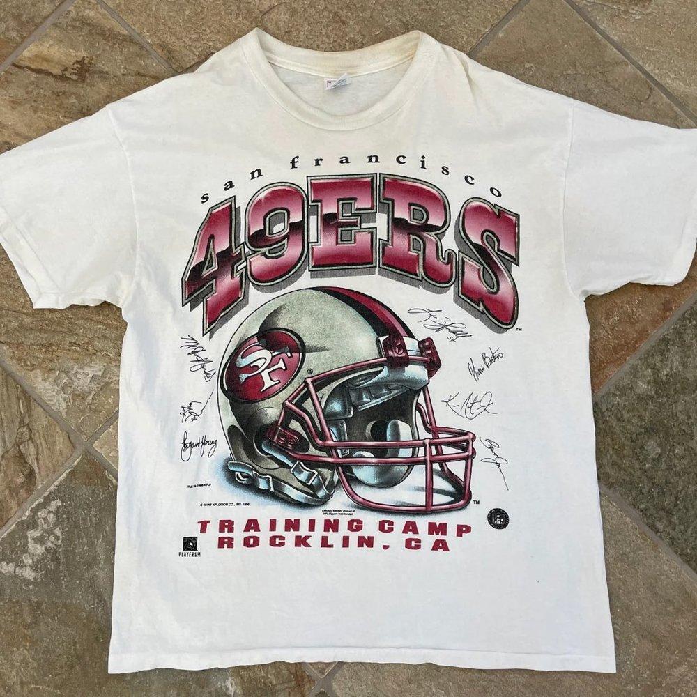 Retro San Francisco 49Ers Shirt Sweater Retro Tee Training Camp Rocklin Tee